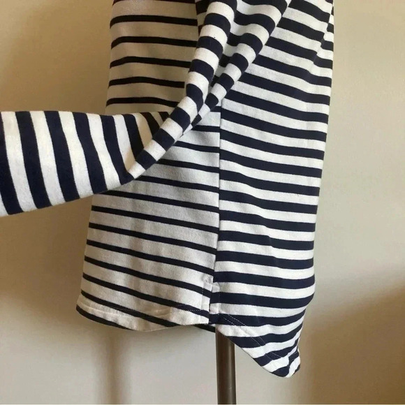 Joules Women's Pullover Size 4 Navy and White Nautical Striped - Picture 6 of 9